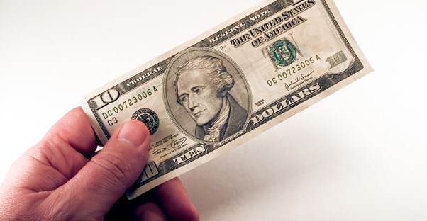 a 10 dollar bill