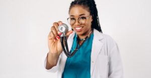 A nurse on duty