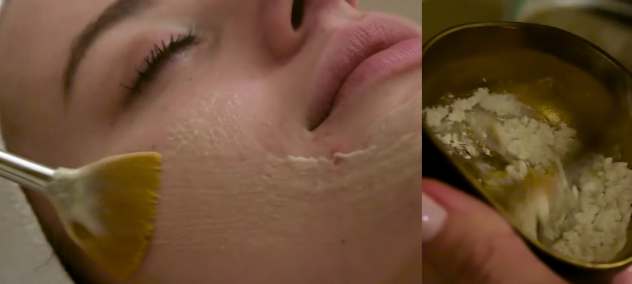 Geisha Facial a.k.a. "Bird Poop Facial"