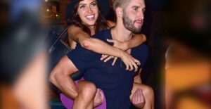 Shawn gives Kaitlyn a piggyback ride