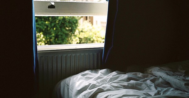 The corner of a dorm room.