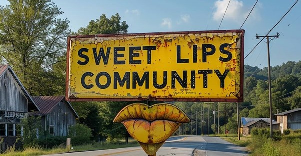 a sign for a strangely named city