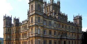 Highclere Castle is the exterior location for the tv show Donwton Abbey.