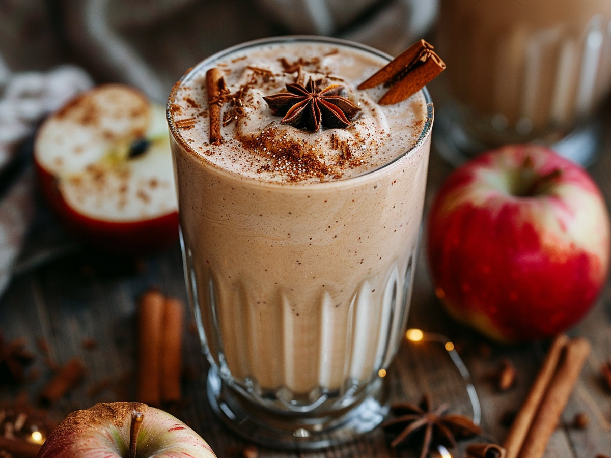 High-Fiber Apple Pie Smoothie