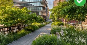 Instead of visiting Times Square, visit the High Line instead.