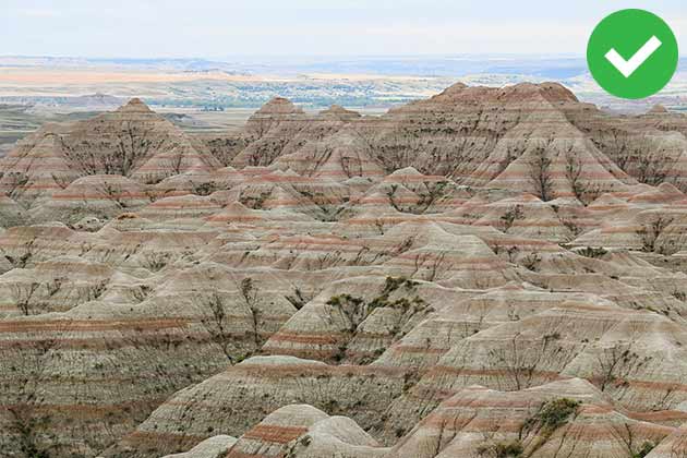 South Dakota: See Badlands National Park
