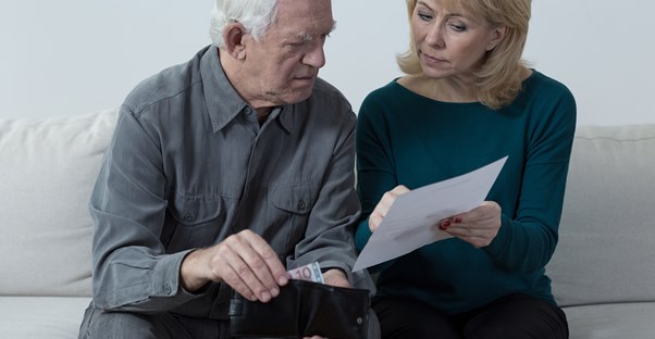 couple going over their joint checking account