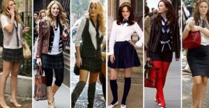 Blair Waldorf and Serena van der Woodsen show off their unique school uniform styles