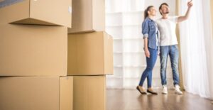 Tenants who have found their perfect place are exploring their new apartment