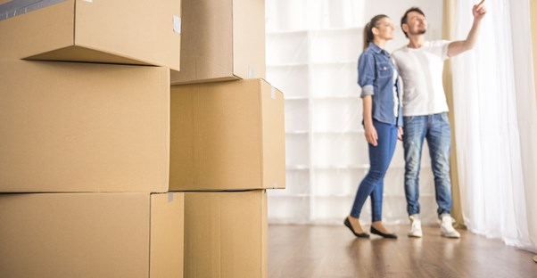 Tenants who have found their perfect place are exploring their new apartment