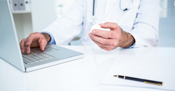 A doctor researches cystic fibrosis