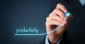 A man is productive
