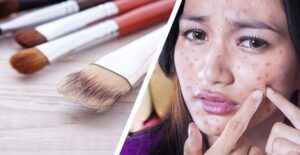 A womans beauty routine harms her health