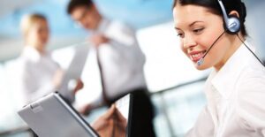 a customer service representative