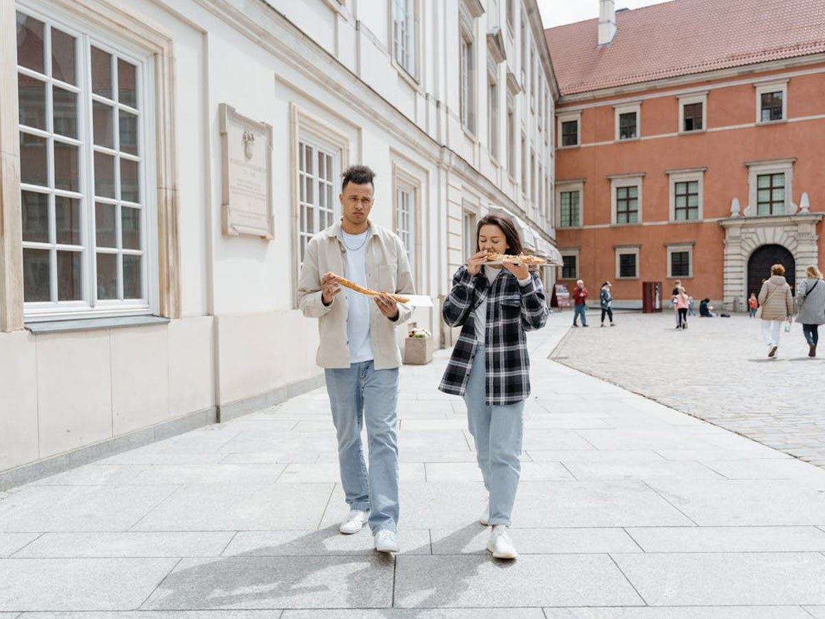 Walking While Eating