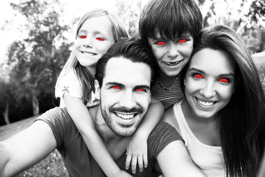 8. Deck the halls with haunted portraits.