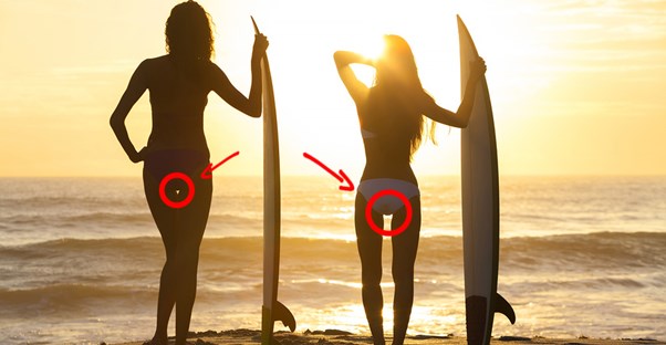 women with thigh gaps