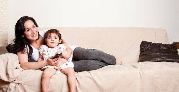 A mother and daughter
