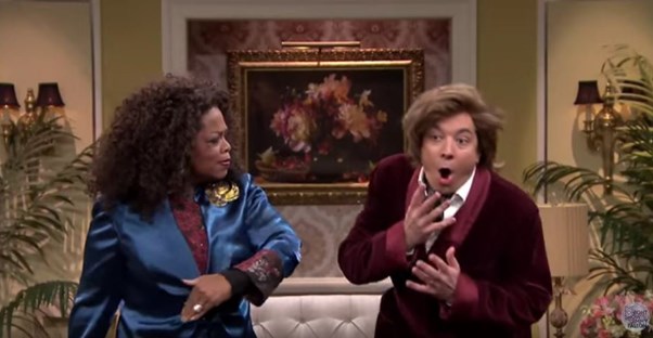 jimmy fallon being slapped by oprah