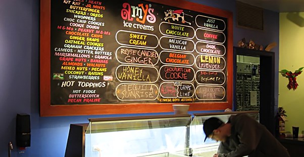 Amys ice cream is a local Austin institution.