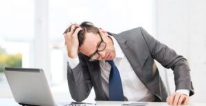 Man struggling to handle his own bankruptcy case