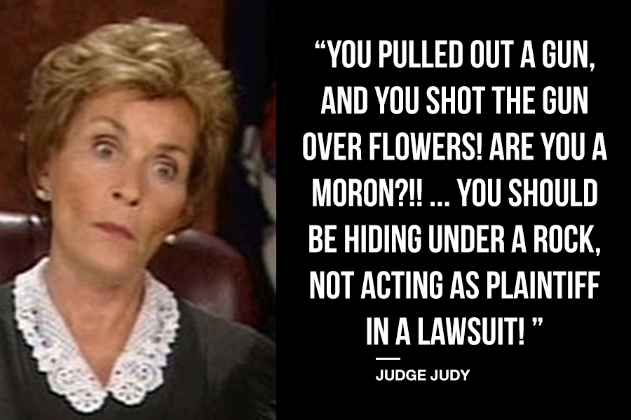 Judge Judy on Firearms
