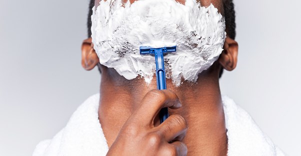 A man risks ingrown hairs