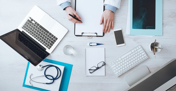 A doctor studies angina