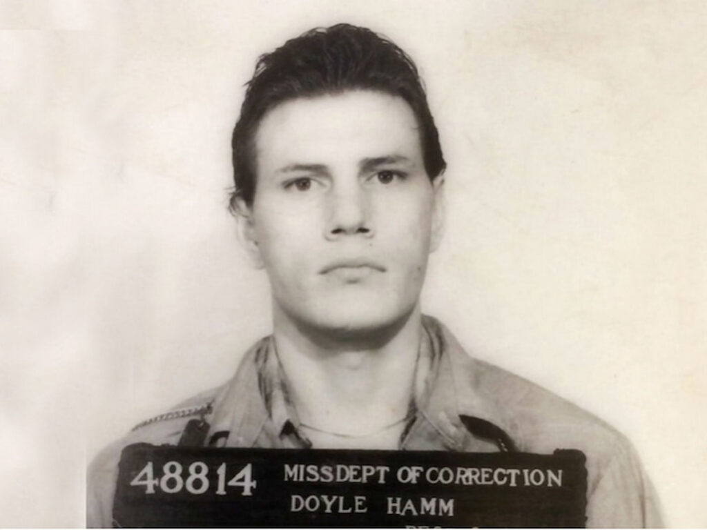 A 1981 mugshot of Doyle Lee Hamm in a Mississippi jail.