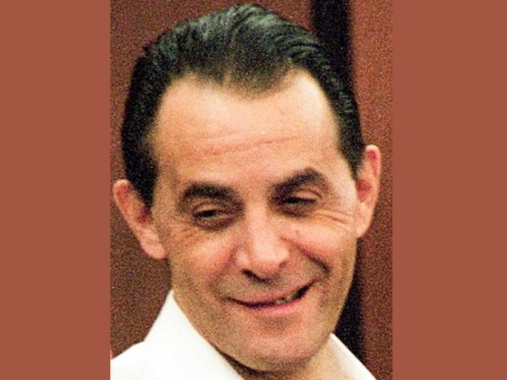 A 1998 photograph of Alva Campbell in court.