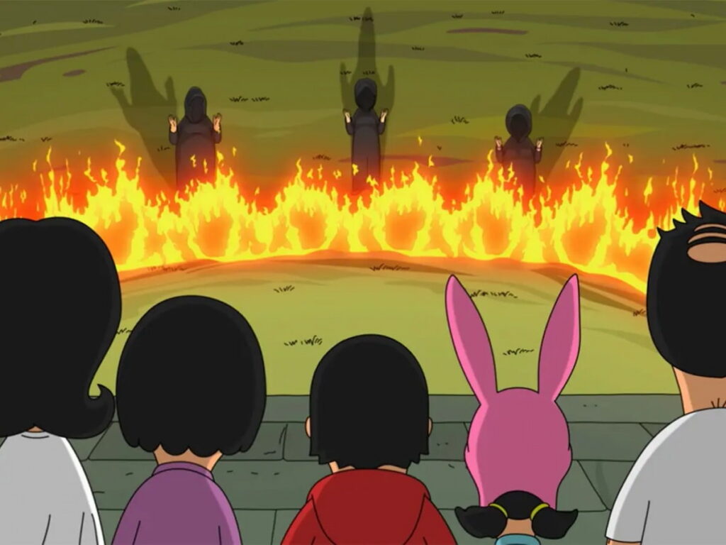 A scene from the tv series Bob's Burgers.