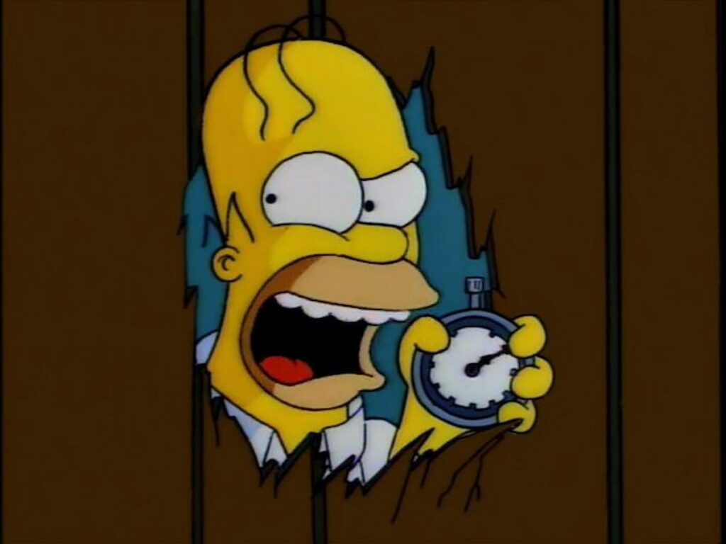 A scene from the tv series The Simpsons.