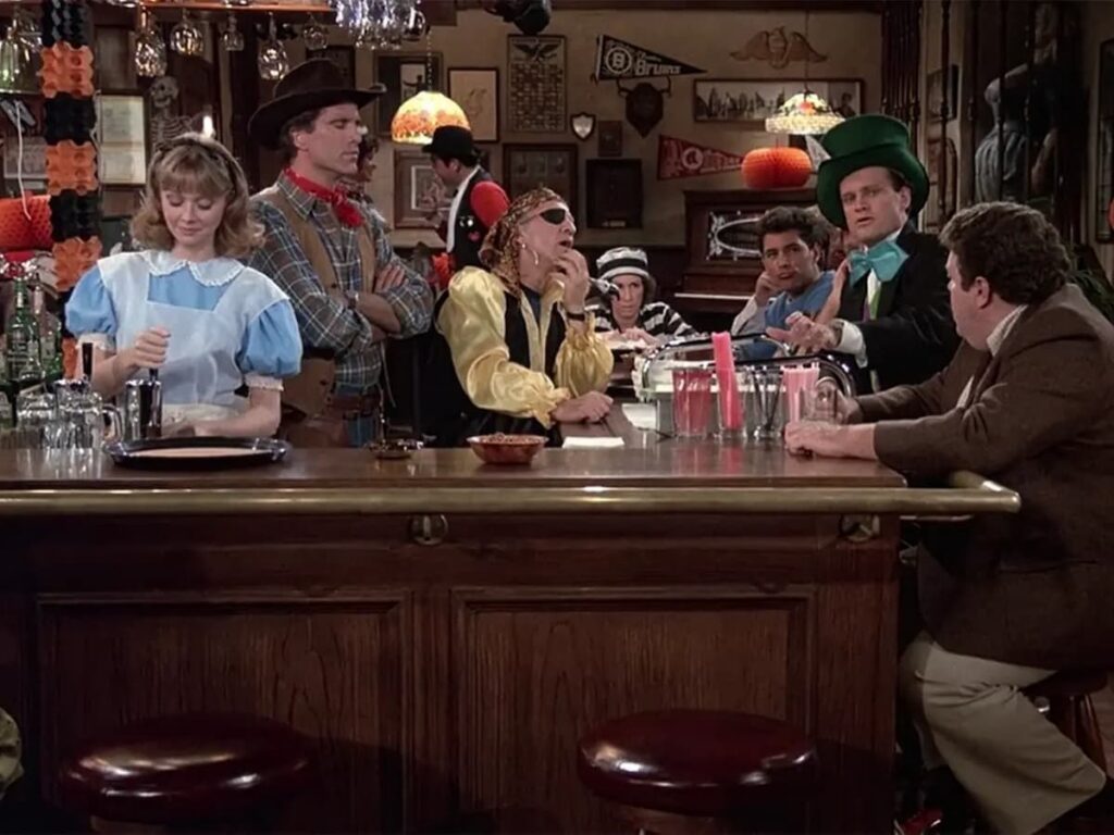 A scene from the tv series Cheers.
