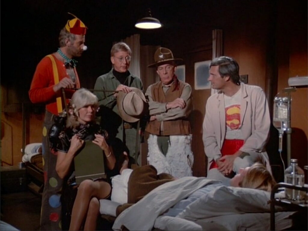 A scene from the tv series MASH.