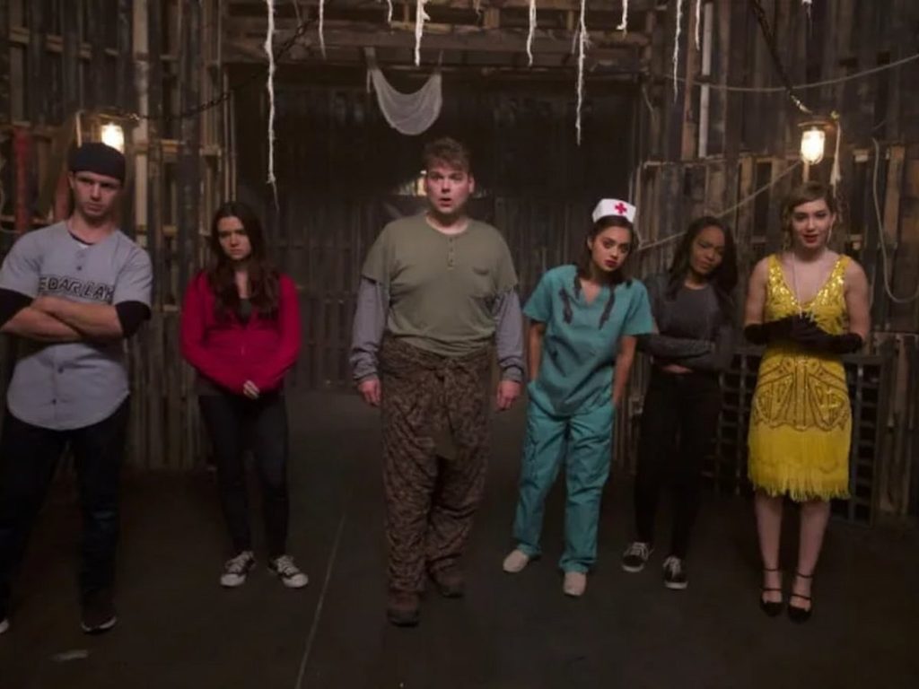 A group of friends in the film Haunt.
